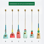 Lustre Pendente Moderno de Vidro Colorido - Disponível na ProntoPraTi