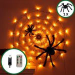Teia de Aranha LED com Aranha Decorativa – Halloween - Disponível na ProntoPraTi
