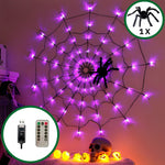Teia de Aranha LED com Aranha Decorativa – Halloween - Disponível na ProntoPraTi