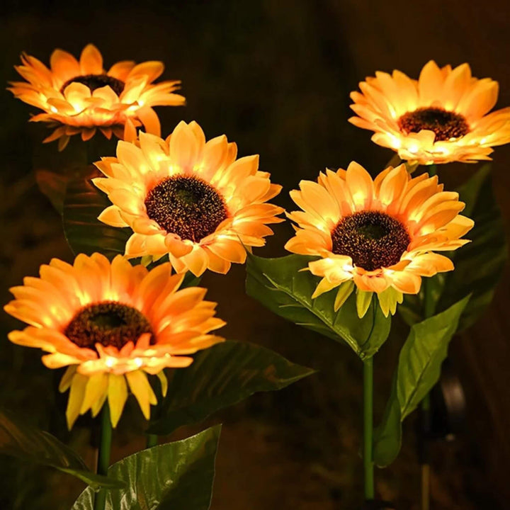 Girassol solar para jardim